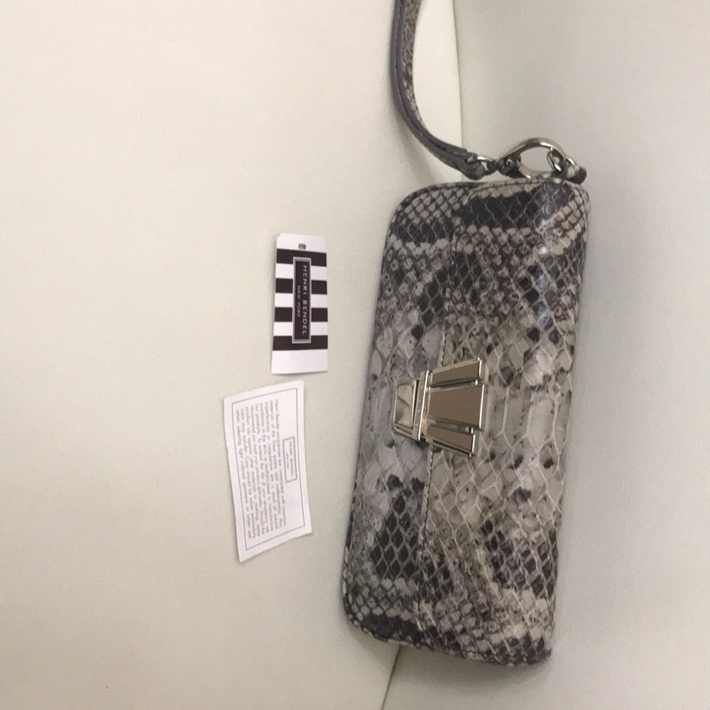 Henri Bendel Courtship wristlet in Snake